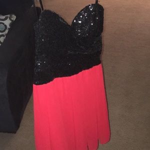 Black and red dress